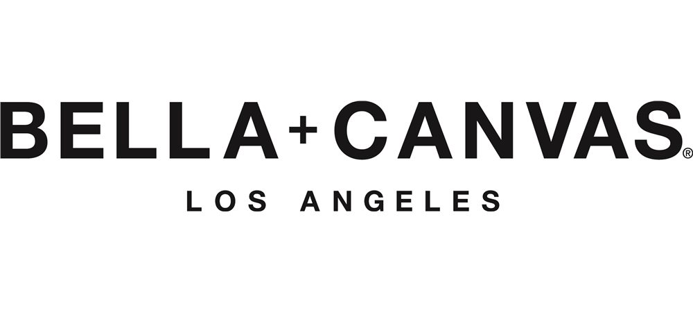 Bella + Canvas logo featuring bold typography with "LOS ANGELES" underneath, representing the brand of the Bella + Canvas 3719 Unisex Sponge Fleece Pullover Hoodie available in various colors.
