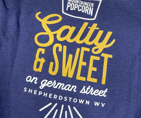 Mountaineer Popcorn Screen printed shirts